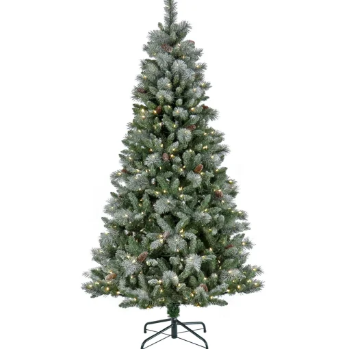 Outlet National Tree Company Pre-Lit Artificial Christmas Tree, Conconully Pine, With Warm White Led Lights, Plug In, 7.5 Ft