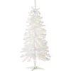 Cheap National Tree Company Pre-Lit Artificial Christmas Tree, White Tinsel, White Lights, Includes Stand, 4 Feet