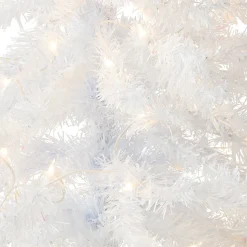 Cheap National Tree Company Pre-Lit Artificial Christmas Tree, White Tinsel, White Lights, Includes Stand, 4 Feet