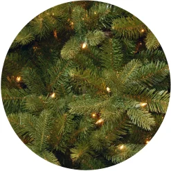 Flash Sale National Tree Company Pre-Lit Artificial Entrance Christmas Tree, Downswept Douglas Fir, Green, White Lights, Includes Metal Base, 4 Feet