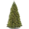 Online National Tree Company Pre-Lit Artificial Full Christmas Tree, Green, Dunhill Fir, Dual Color Led Lights, Includes Powerconnect And Stand, 10 Feet