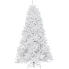 Online National Tree Company Pre-Lit Artificial Full Christmas Tree, White, North Valley Spruce, White Lights, Includes Stand, 7 Feet
