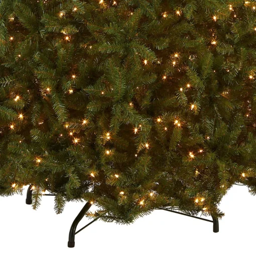 Cheap National Tree Company Pre-Lit Artificial Full Christmas Tree, Green, White Lights, Includes Stand, 10 Feet