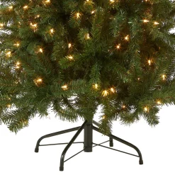 Sale National Tree Company Pre-Lit Artificial Full Christmas Tree, Green, North Valley Spruce, White Lights, Includes Stand, 5 Feet