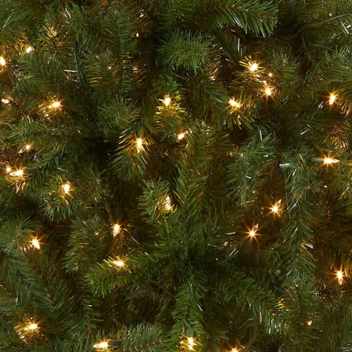 Sale National Tree Company Pre-Lit Artificial Full Christmas Tree, Green, North Valley Spruce, White Lights, Includes Stand, 5 Feet