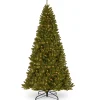 Cheap National Tree Company Pre-Lit Artificial Giant Christmas Tree, Green, North Valley Spruce, White Lights, Includes Stand, 10 Feet