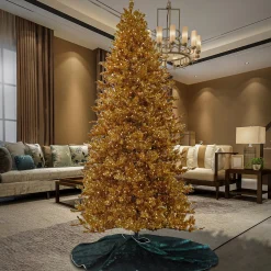 Sale National Tree Company Pre-Lit Artificial Gold Christmas Tree, With Warm White Led Lights, Plug In, 10 Ft