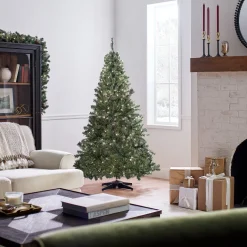 Flash Sale National Tree Company Pre-Lit Artificial Medium Christmas Tree, Green, Kincaid Spruce, White Lights, Includes Stand, 6 Feet
