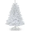 Store National Tree Company Pre-Lit Artificial Mini Christmas Tree, White, Dunhill Fir, Unlit, Includes Stand, 4.5 Feet