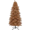 Pre-Lit Artificial Rose Gold Christmas Tree, With Warm White Led Lights, Plug In, 10 Ft^National Tree Company Outlet