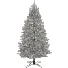 Pre-Lit Artificial Silver Christmas Tree, With Cool White Led Lights, Plug In, 7.5 Ft^National Tree Company Cheap