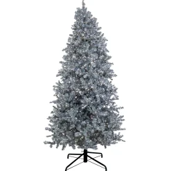 Pre-Lit Artificial Silver Christmas Tree, With Cool White Led Lights, Plug In, 10 Ft^National Tree Company Best Sale