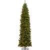 Best Sale National Tree Company Pre-Lit Artificial Slim Christmas Tree, Green, North Valley Spruce, White Lights, Includes Stand, 9 Feet