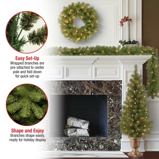 Hot National Tree Company Pre-Lit Evergreen Assortment