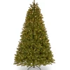 Pre-Lit 'Feel Real' Artificial Christmas Tree, Bayberry Spruce, Green, Dual Color Led Lights, Includes Stand, 9 Feet^National Tree Company Store