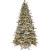 Pre-Lit 'Feel Real' Artificial Christmas Tree, Everest Fir, Green, White Lights, Includes Stand, 7.5 Feet^National Tree Company Flash Sale