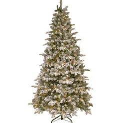 Pre-Lit 'Feel Real' Artificial Christmas Tree, Everest Fir, Green, White Lights, Includes Stand, 7.5 Feet^National Tree Company Flash Sale