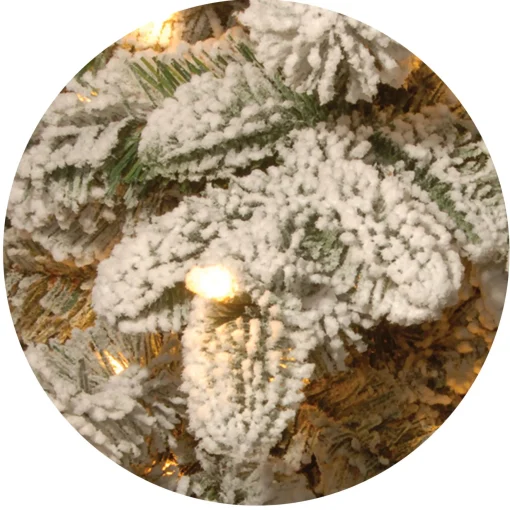 Pre-Lit 'Feel Real' Artificial Christmas Tree, Everest Fir, Green, White Lights, Includes Stand, 7.5 Feet^National Tree Company Flash Sale