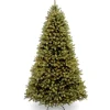 Cheap National Tree Company Pre-Lit 'Feel Real' Artificial Full Downswept Christmas Tree, Green, Douglas Fir, White Lights, Includes Stand, 6 Feet
