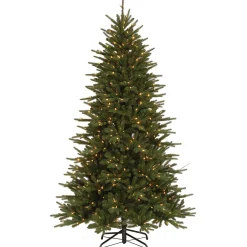 Flash Sale National Tree Company Pre-Lit 'Feel Real' Artificial Christmas Tree, Easton Spruce, Green, Dual Color Led Lights, Includes Stand, 7.5 Feet
