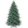 Pre-Lit 'Feel Real' Artificial Christmas Tree, Mountain Noble Spruce, Blue, White Lights, Includes Stand, 7.5 Feet^National Tree Company Fashion