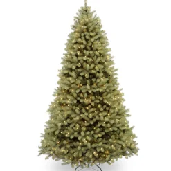 Best Sale National Tree Company Pre-Lit 'Feel Real' Artificial Full Downswept Christmas Tree, Green, Douglas Fir, Dual Color Led Lights, Includes Powerconnect And Stand, 9 Feet