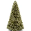 Best National Tree Company Pre-Lit 'Feel Real' Artificial Full Downswept Christmas Tree, Green, Douglas Fir, Dual Color Led Lights, Includes Stand And Powerconnect, 9 Feet