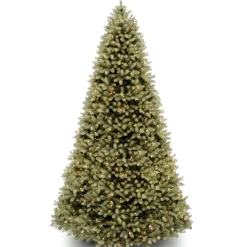 Best National Tree Company Pre-Lit 'Feel Real' Artificial Full Downswept Christmas Tree, Green, Douglas Fir, Dual Color Led Lights, Includes Stand And Powerconnect, 9 Feet