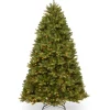 Store National Tree Company Pre-Lit 'Feel Real' Artificial Christmas Tree, Newberry Spruce, Green, Dual Color Led Lights, Includes Stand, 6.5 Feet