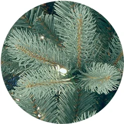 Pre-Lit 'Feel Real' Artificial Full Downswept Christmas Tree, Green, Douglas Blue Fir, White Lights, Includes Stand, 7.5 Feet^National Tree Company Cheap