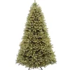 Pre-Lit 'Feel Real' Artificial Full Downswept Christmas Tree, Green, Douglas Fir, White Lights, Includes Stand, 7.5 Feet^National Tree Company Sale