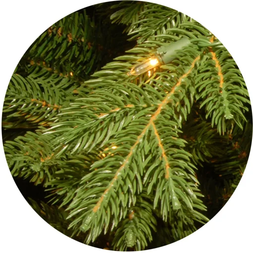 Pre-Lit 'Feel Real' Artificial Full Downswept Christmas Tree, Green, Douglas Fir, Dual Color Led Lights, Includes Powerconnect And Stand, 7.5 Feet^National Tree Company Discount