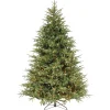 Pre-Lit 'Feel Real' Artificial Full Christmas Tree, Green, Frasier Grande, White Lights, Includes Stand, 7.5 Feet^National Tree Company Shop