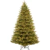 Pre-Lit 'Feel Real' Artificial Christmas Tree, Normandy Fir, Green, White Lights, Includes Stand, 7.5 Feet^National Tree Company Sale