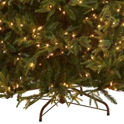 Hot National Tree Company Pre-Lit 'Feel Real' Artificial Full Christmas Tree, Green, Frasier Grande, White Lights, Includes Stand, 7.5 Feet
