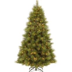 Pre-Lit 'Feel Real' Artificial Christmas Tree, Arcadia Pine, Green, Dual Color Led Lights, Includes Stand, 7.5 Feet^National Tree Company Fashion