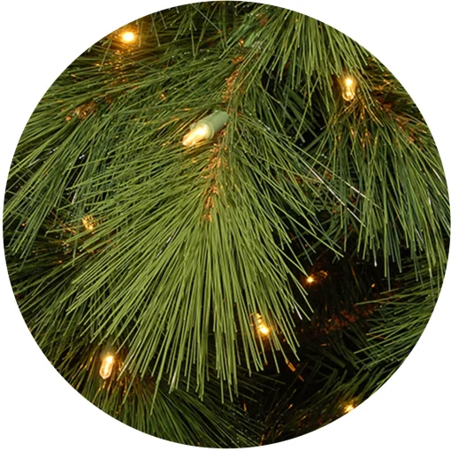 Pre-Lit 'Feel Real' Artificial Christmas Tree, Arcadia Pine, Green, Dual Color Led Lights, Includes Stand, 7.5 Feet^National Tree Company Fashion