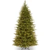 Hot National Tree Company Pre-Lit 'Feel Real' Artificial Slim Christmas Tree, Green, Nordic Spruce, Dual Color Led Lights, Includes Stand, 7.5 Feet