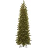 Hot National Tree Company Pre-Lit 'Feel Real' Artificial Slim Christmas Tree, Grande Fir, Green, White Lights, Includes Stand, 7.5 Feet