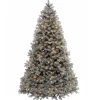 Pre-Lit 'Feel Real' Artificial Full Downswept Christmas Tree, Green, Douglas Blue Fir, White Lights, Includes Stand, 7 Feet^National Tree Company Discount