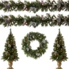 Sale National Tree Company Pre-Lit Frosted Berry Assortment