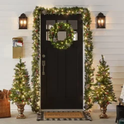 Sale National Tree Company Pre-Lit Frosted Berry Assortment