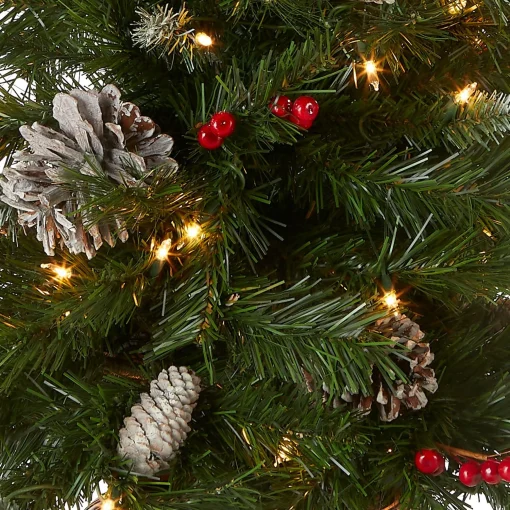 Sale National Tree Company Pre-Lit Frosted Berry Assortment