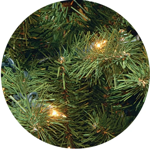 Pre-Lit 7.5Ft Artificial Full Christmas Tree, Green, North Valley Spruce, Dual Color Led Lights^National Tree Company Sale