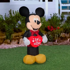 Sale National Tree Company Pre-Lit Inflatable Valentine'S Mickey Mouse, Led Lights, Plug In, Valentine'S Day Collection, 42 Inches