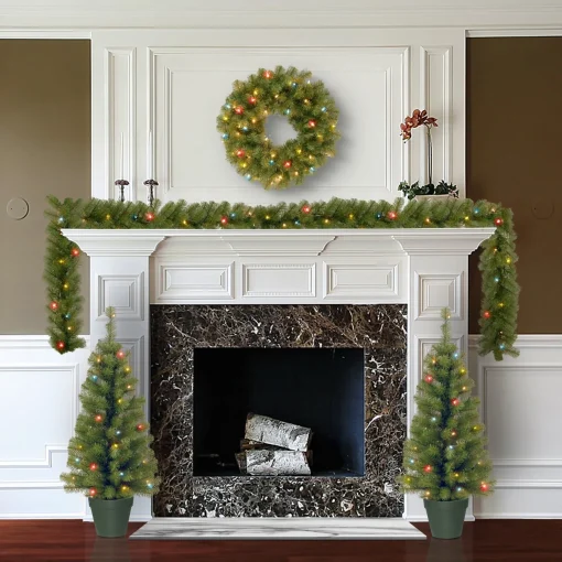 New National Tree Company Promotional Assortment With Battery Operated Led Lights