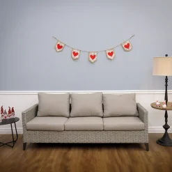 Discount National Tree Company Red Hearts Jute Garland, Valentine'S Day Collection, 6 Feet