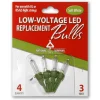 Discount National Tree Company Replacement Soft White Low Voltage Led Bulbs In Bag Ul- 3 Volts