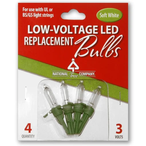 Discount National Tree Company Replacement Soft White Low Voltage Led Bulbs In Bag Ul- 3 Volts
