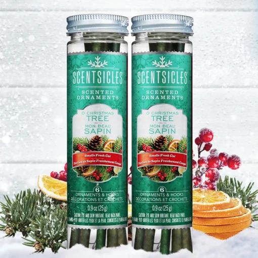 Sale National Tree Company Scented Ornaments, 2- Pack- 6Ct Bottle, O Christmas Tree, Fragrance-Infused Paper Sticks
